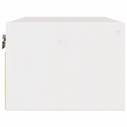 vidaXL Nachttisch 2 pcs Weiß 50 x 32,5 x 24 cm Massivholz Kiefer