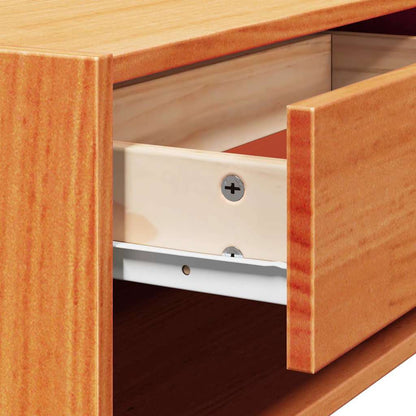 vidaXL Nachttisch Wachsbraun 50 x 32,5 x 24 cm Massivholz Kiefer