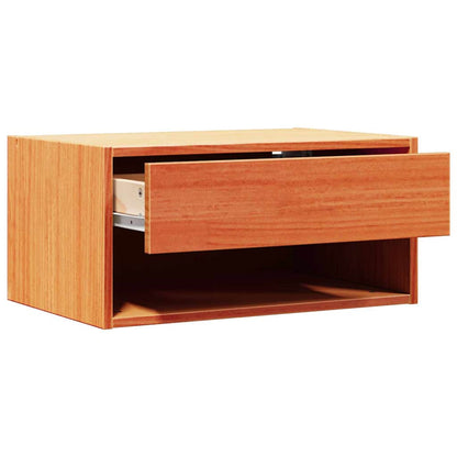 vidaXL Nachttisch 2 pcs Wachsbraun 50 x 32,5 x 24 cm Massivholz Kiefer