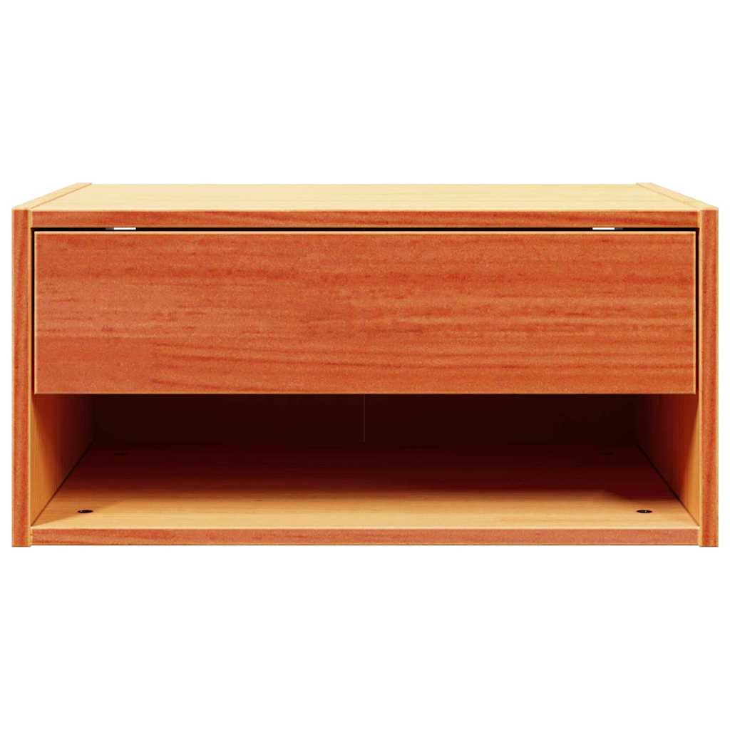 vidaXL Nachttisch 2 pcs Wachsbraun 50 x 32,5 x 24 cm Massivholz Kiefer
