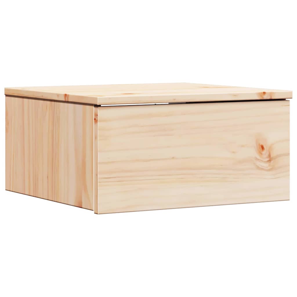 vidaXL Nachttisch Braun 37 x 35 x 18,5 cm Massivholz Kiefer