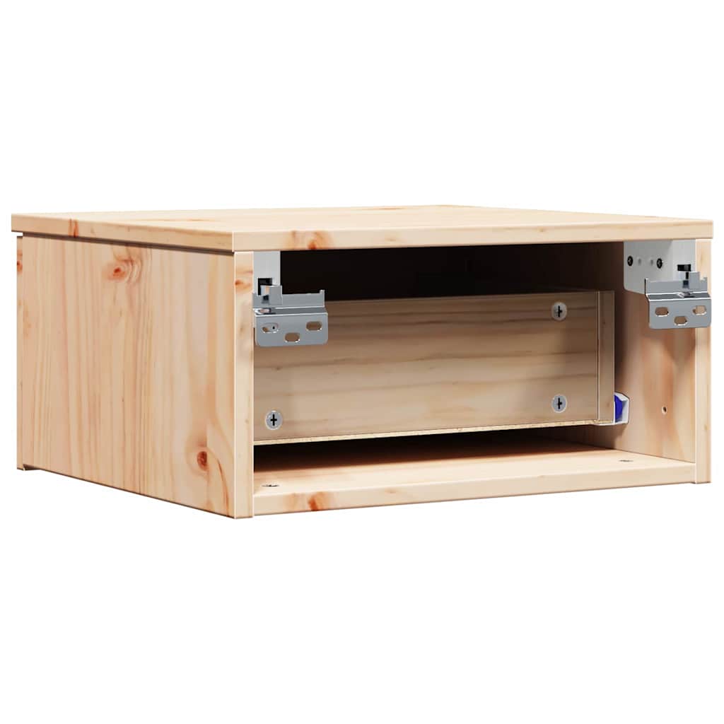 vidaXL Nachttisch Braun 37 x 35 x 18,5 cm Massivholz Kiefer
