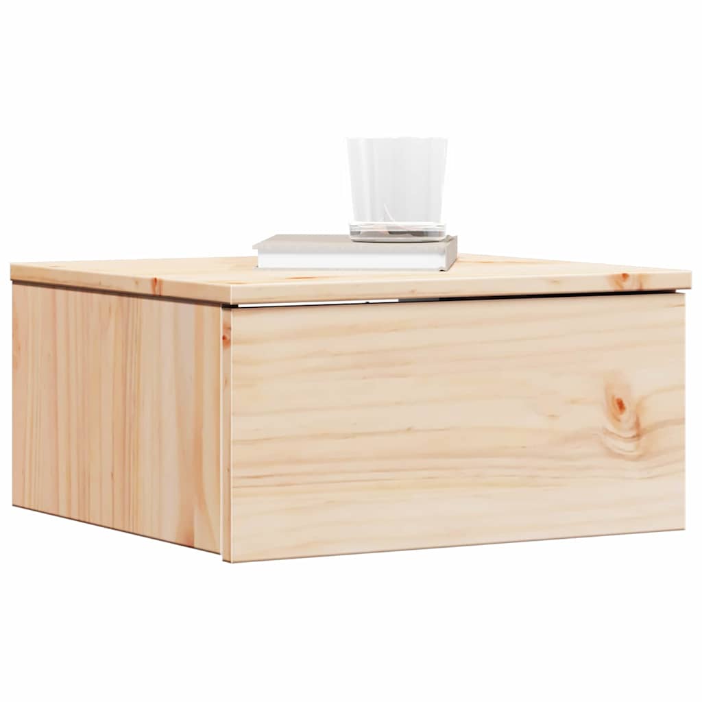 vidaXL Nachttisch Braun 37 x 35 x 18,5 cm Massivholz Kiefer