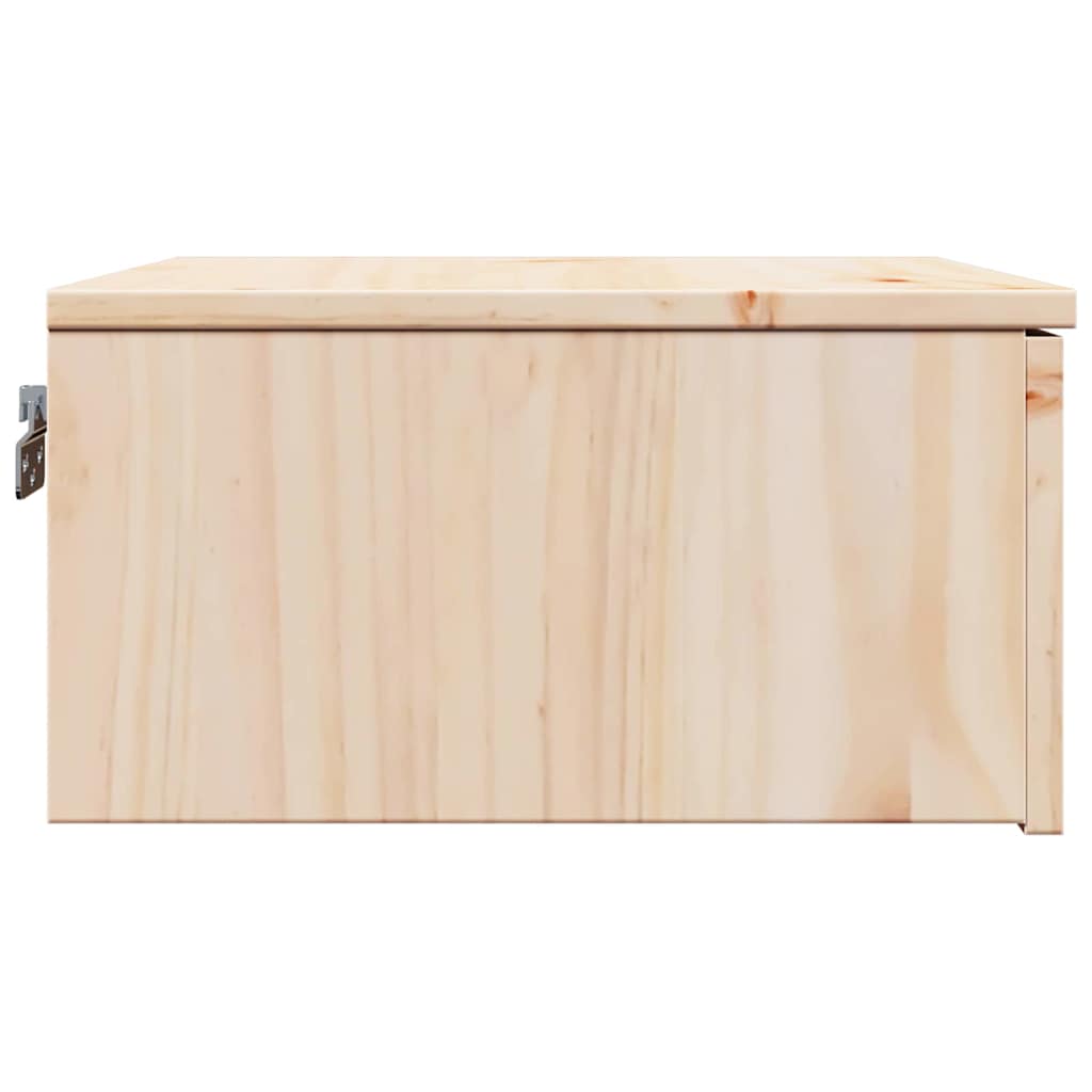 vidaXL Nachttisch Braun 37 x 35 x 18,5 cm Massivholz Kiefer