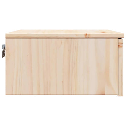 vidaXL Nachttisch Braun 37 x 35 x 18,5 cm Massivholz Kiefer