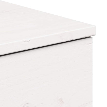vidaXL Nachttisch 2 pcs Weiß 37 x 35 x 18,5 cm Massivholz Kiefer