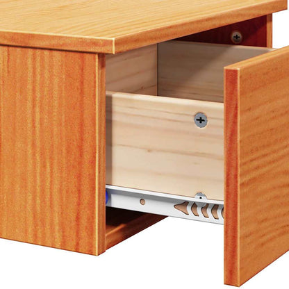 vidaXL Nachttisch Wachsbraun 37 x 35 x 18,5 cm Massivholz Kiefer