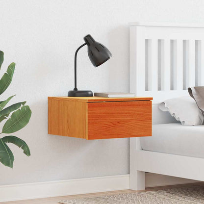 vidaXL Nachttisch Wachsbraun 37 x 35 x 18,5 cm Massivholz Kiefer