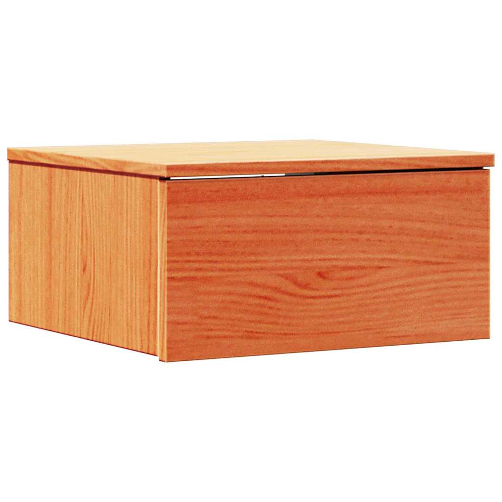 vidaXL Nachttisch Wachsbraun 37 x 35 x 18,5 cm Massivholz Kiefer