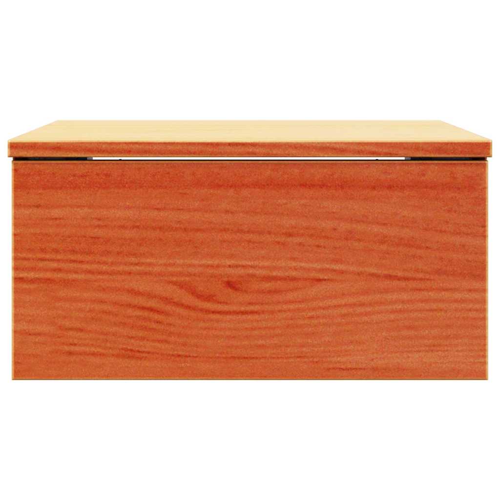vidaXL Nachttisch Wachsbraun 37 x 35 x 18,5 cm Massivholz Kiefer