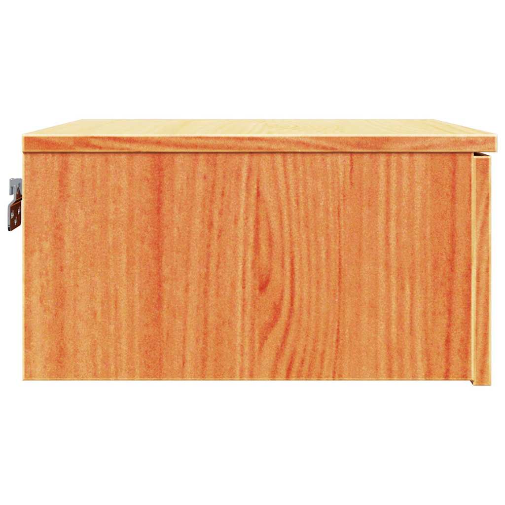 vidaXL Nachttisch Wachsbraun 37 x 35 x 18,5 cm Massivholz Kiefer