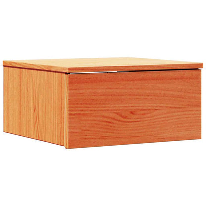 vidaXL Nachttisch 2 pcs Wachsbraun 37 x 35 x 18,5 cm Massivholz Kiefer