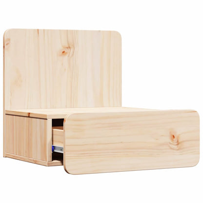vidaXL Nachttisch 2 pcs Braun 44 x 32,5 x 40 cm Massivholz Kiefer