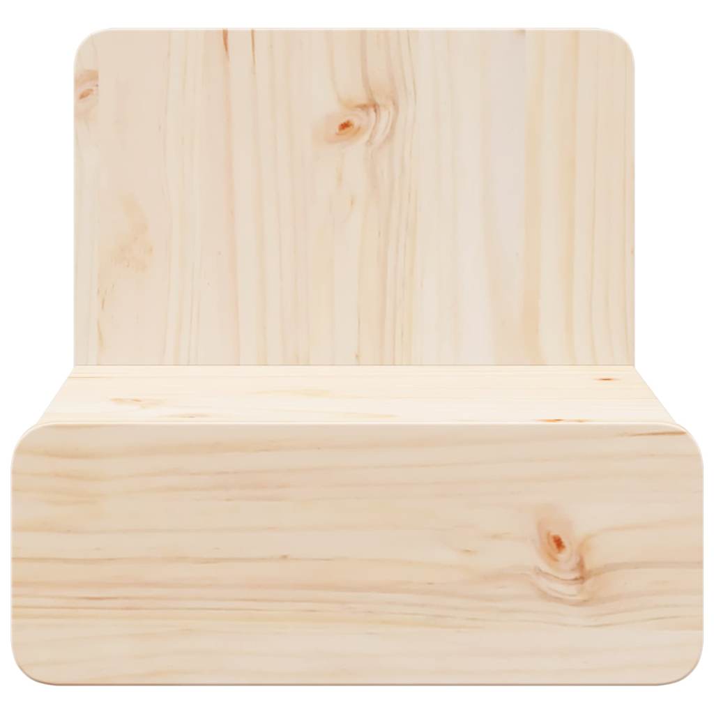 vidaXL Nachttisch 2 pcs Braun 44 x 32,5 x 40 cm Massivholz Kiefer
