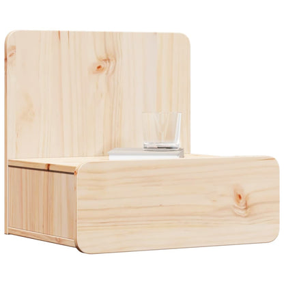 vidaXL Nachttisch 2 pcs Braun 44 x 32,5 x 40 cm Massivholz Kiefer