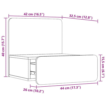 vidaXL Nachttisch Weiß 44 x 32,5 x 40 cm Massivholz Kiefer