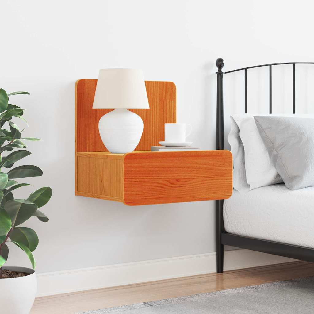 vidaXL Nachttisch Wachsbraun 44 x 32,5 x 40 cm Massivholz Kiefer