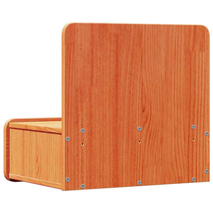 vidaXL Nachttisch 2 pcs Wachsbraun 44 x 32,5 x 40 cm Massivholz Kiefer
