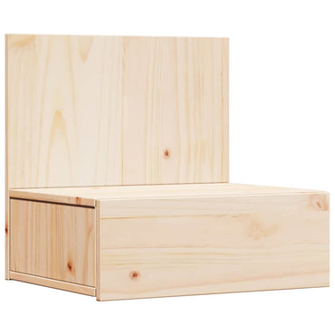 vidaXL Nachttisch Braun 42 x 32,5 x 40 cm Massivholz Kiefer