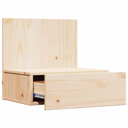 vidaXL Nachttisch Braun 42 x 32,5 x 40 cm Massivholz Kiefer