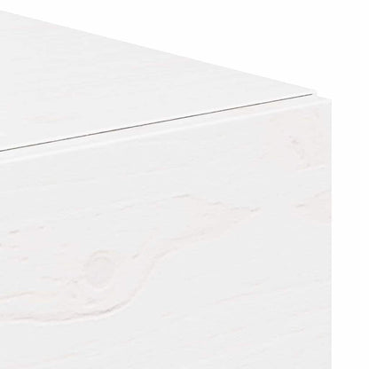 vidaXL Nachttisch 2 pcs Weiß 42 x 32,5 x 40 cm Massivholz Kiefer
