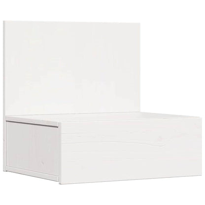 vidaXL Nachttisch 2 pcs Weiß 42 x 32,5 x 40 cm Massivholz Kiefer