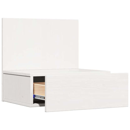 vidaXL Nachttisch 2 pcs Weiß 42 x 32,5 x 40 cm Massivholz Kiefer