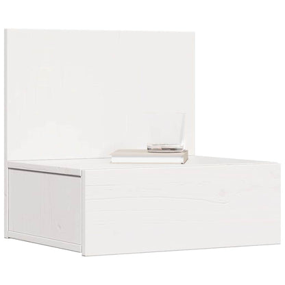 vidaXL Nachttisch 2 pcs Weiß 42 x 32,5 x 40 cm Massivholz Kiefer