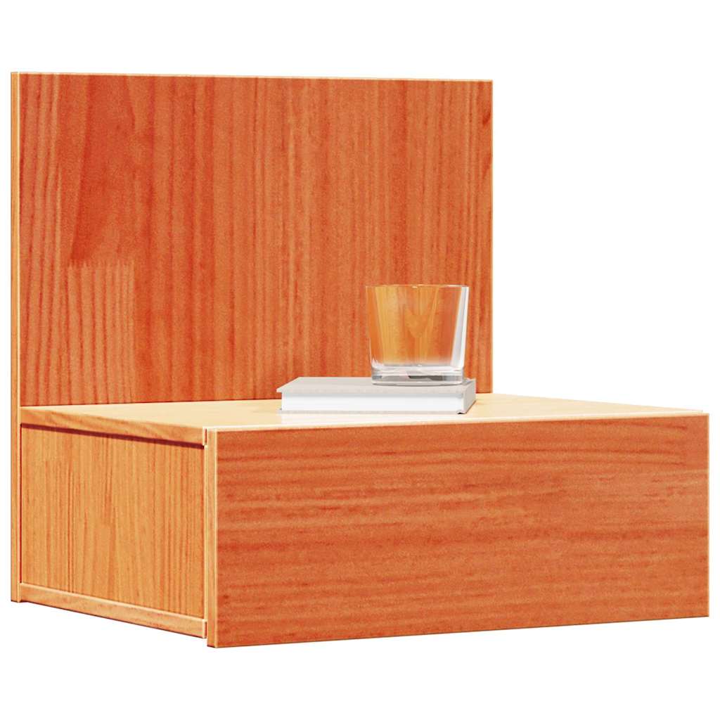 vidaXL Nachttisch Wachsbraun 42 x 32,5 x 40 cm Massivholz Kiefer