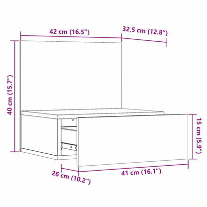 vidaXL Nachttisch Wachsbraun 42 x 32,5 x 40 cm Massivholz Kiefer