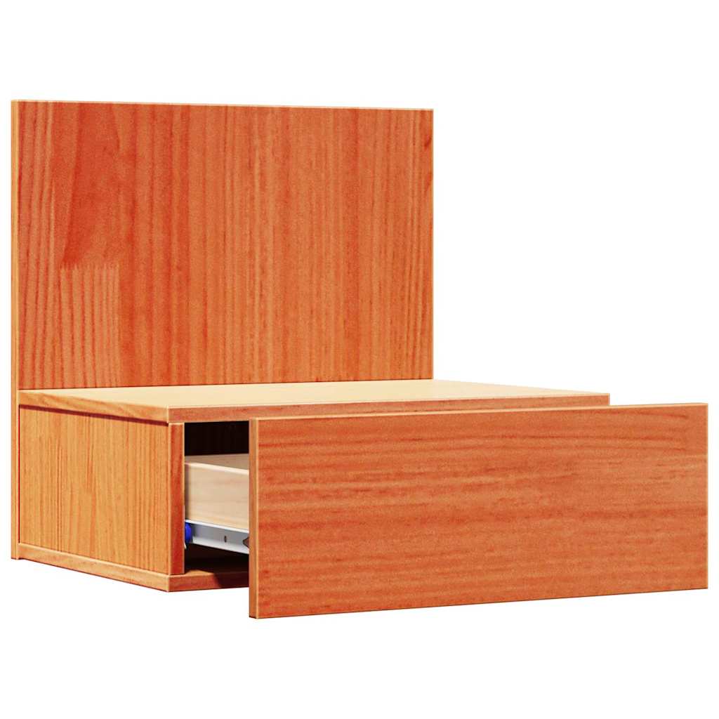 vidaXL Nachttisch 2 pcs Wachsbraun 42 x 32,5 x 40 cm Massivholz Kiefer