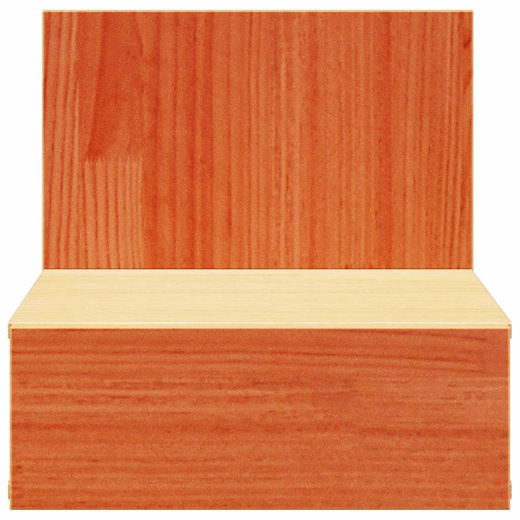 vidaXL Nachttisch 2 pcs Wachsbraun 42 x 32,5 x 40 cm Massivholz Kiefer