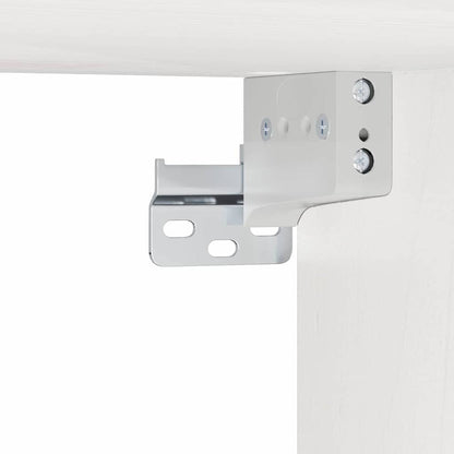 Nachttisch Weiß 39 x 34 x 16,5 cm Massivholz Kiefer