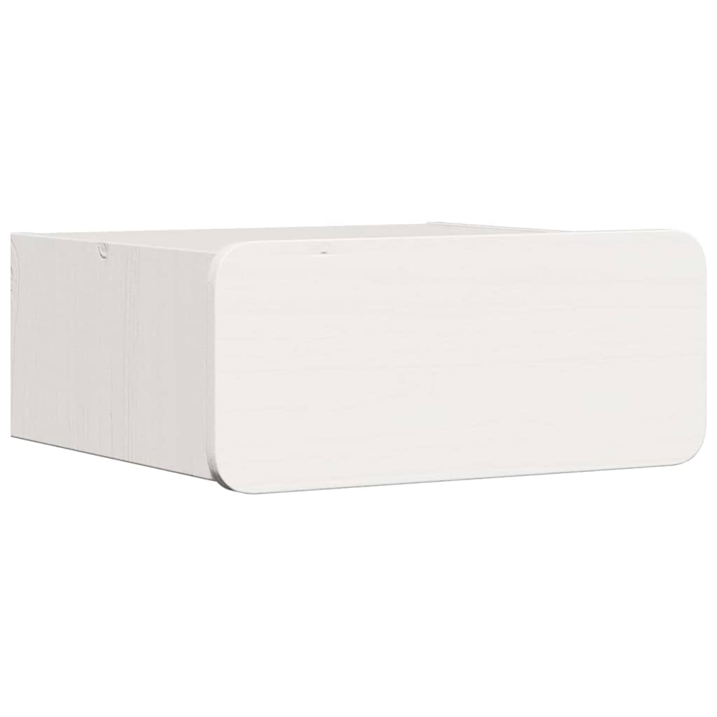 vidaXL Nachttisch 2 pcs Weiß 39 x 34 x 16,5 cm Massivholz Kiefer