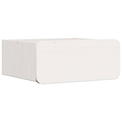 vidaXL Nachttisch 2 pcs Weiß 39 x 34 x 16,5 cm Massivholz Kiefer