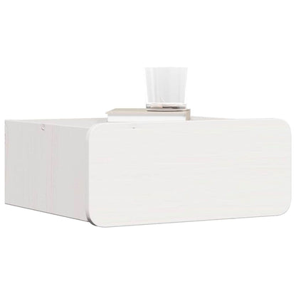 vidaXL Nachttisch 2 pcs Weiß 39 x 34 x 16,5 cm Massivholz Kiefer