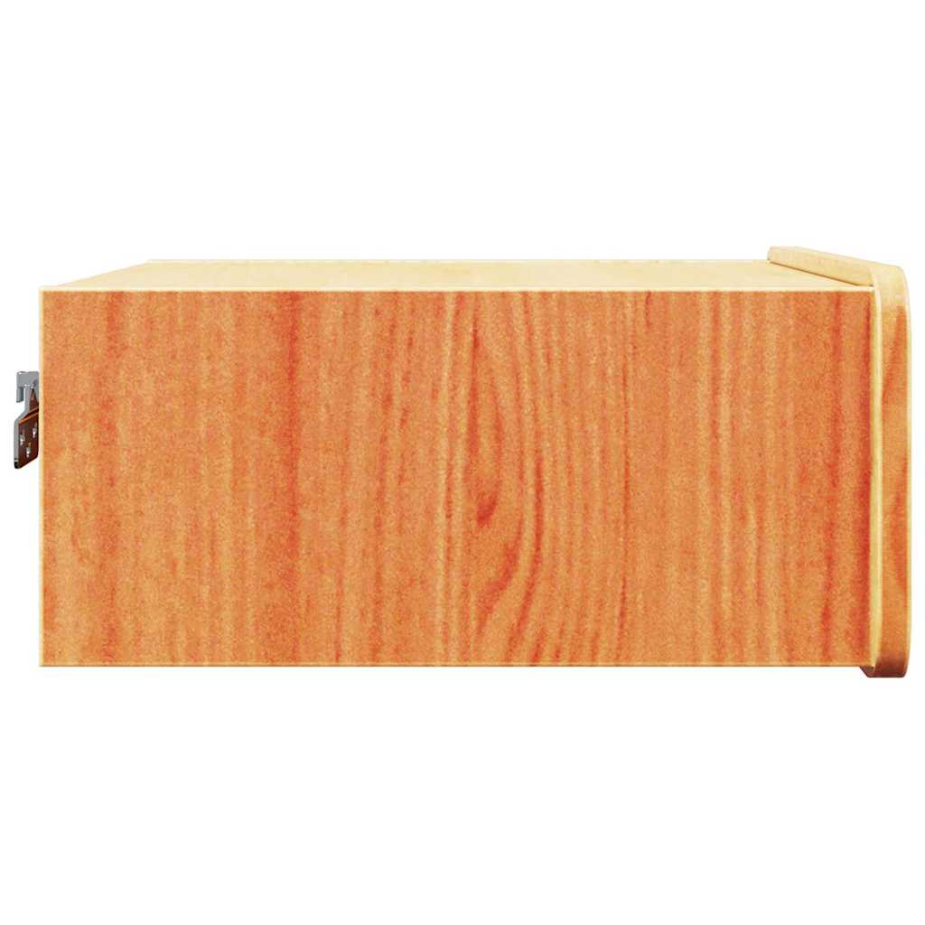 vidaXL Nachttisch 2 pcs Wachsbraun 39 x 34 x 16,5 cm Massivholz Kiefer