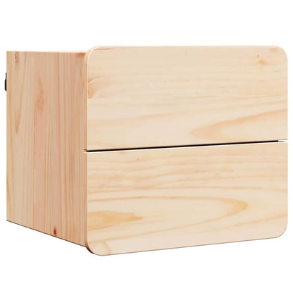 vidaXL Nachttisch Braun 39 x 34 x 33 cm Massivholz Kiefer