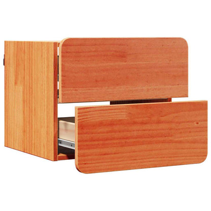 vidaXL Nachttisch Wachsbraun 39 x 34 x 33 cm Massivholz Kiefer