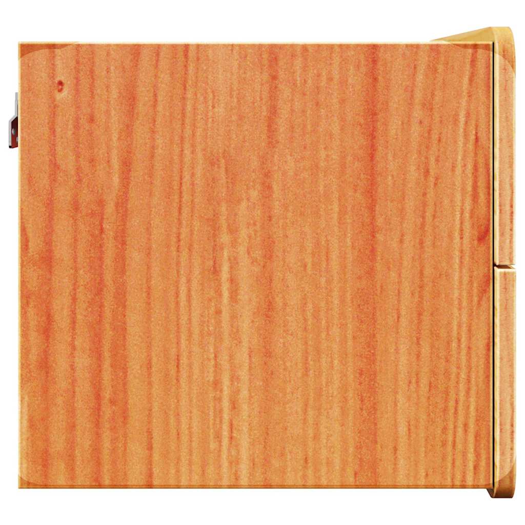 vidaXL Nachttisch 2 pcs Braun 39 x 34 x 33 cm Massivholz Kiefer