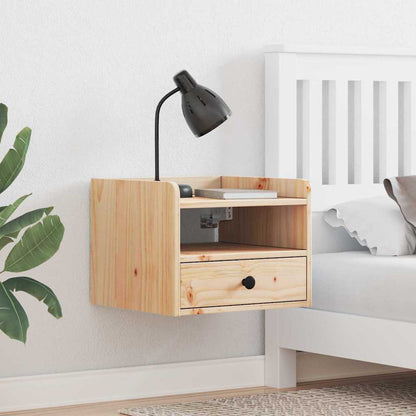 vidaXL Nachttisch 2 pcs Braun 38 x 36 x 29,5 cm Massivholz Kiefer
