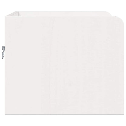 vidaXL Table de chevet blanc 38 x 36 x 29,5 cm Bois de pin massif