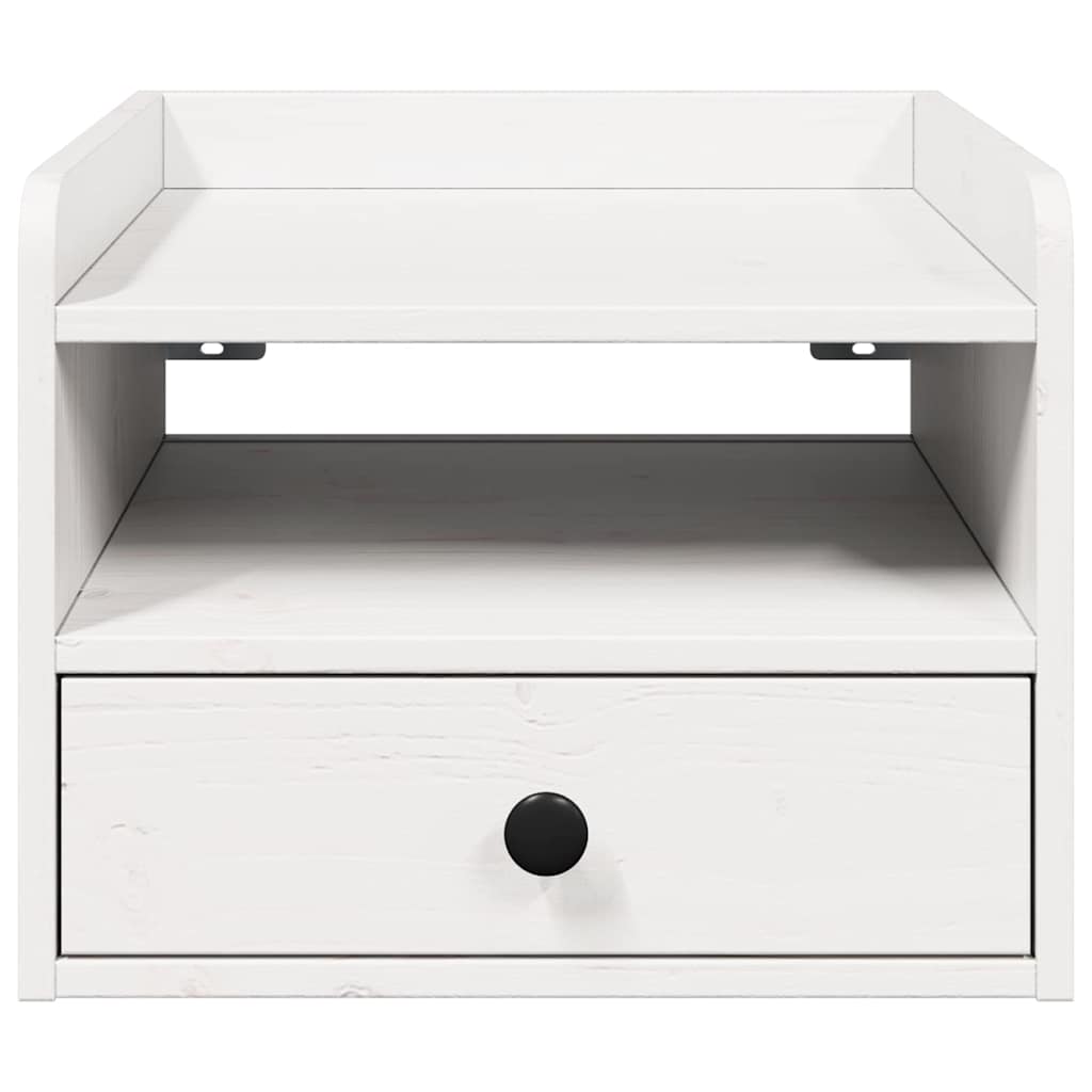 vidaXL Tables de chevet 2 pcs Blanc 38 x 36 x 29,5 cm Bois de pin massif