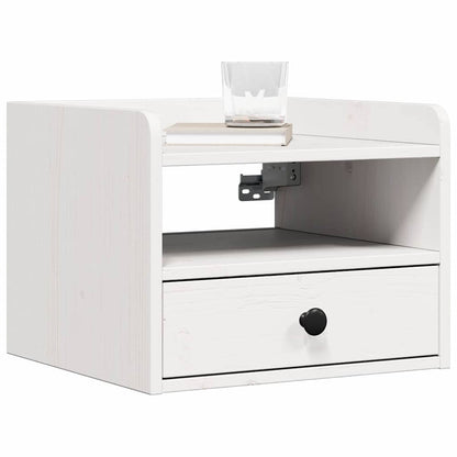 vidaXL Tables de chevet 2 pcs Blanc 38 x 36 x 29,5 cm Bois de pin massif