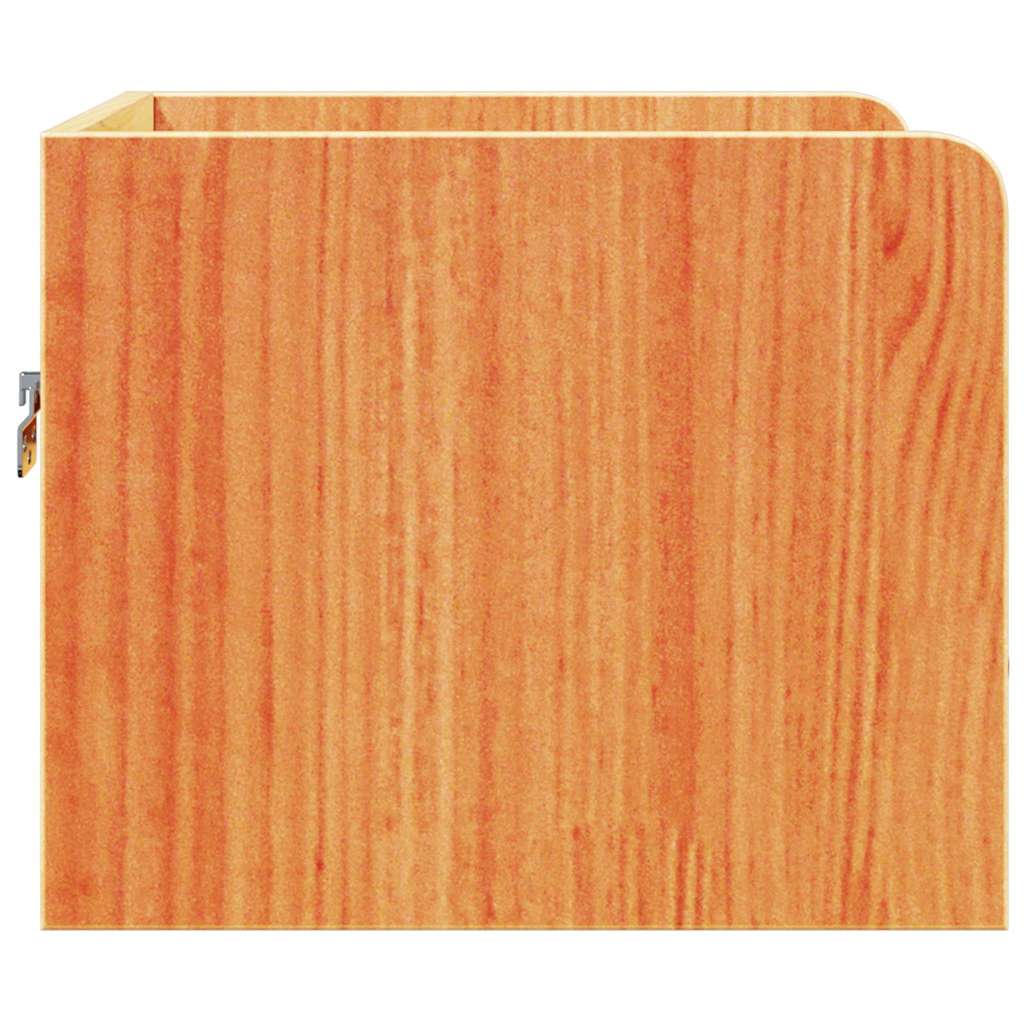 vidaXL Nachttisch Wachsbraun 38 x 36 x 29,5 cm Massivholz Kiefer