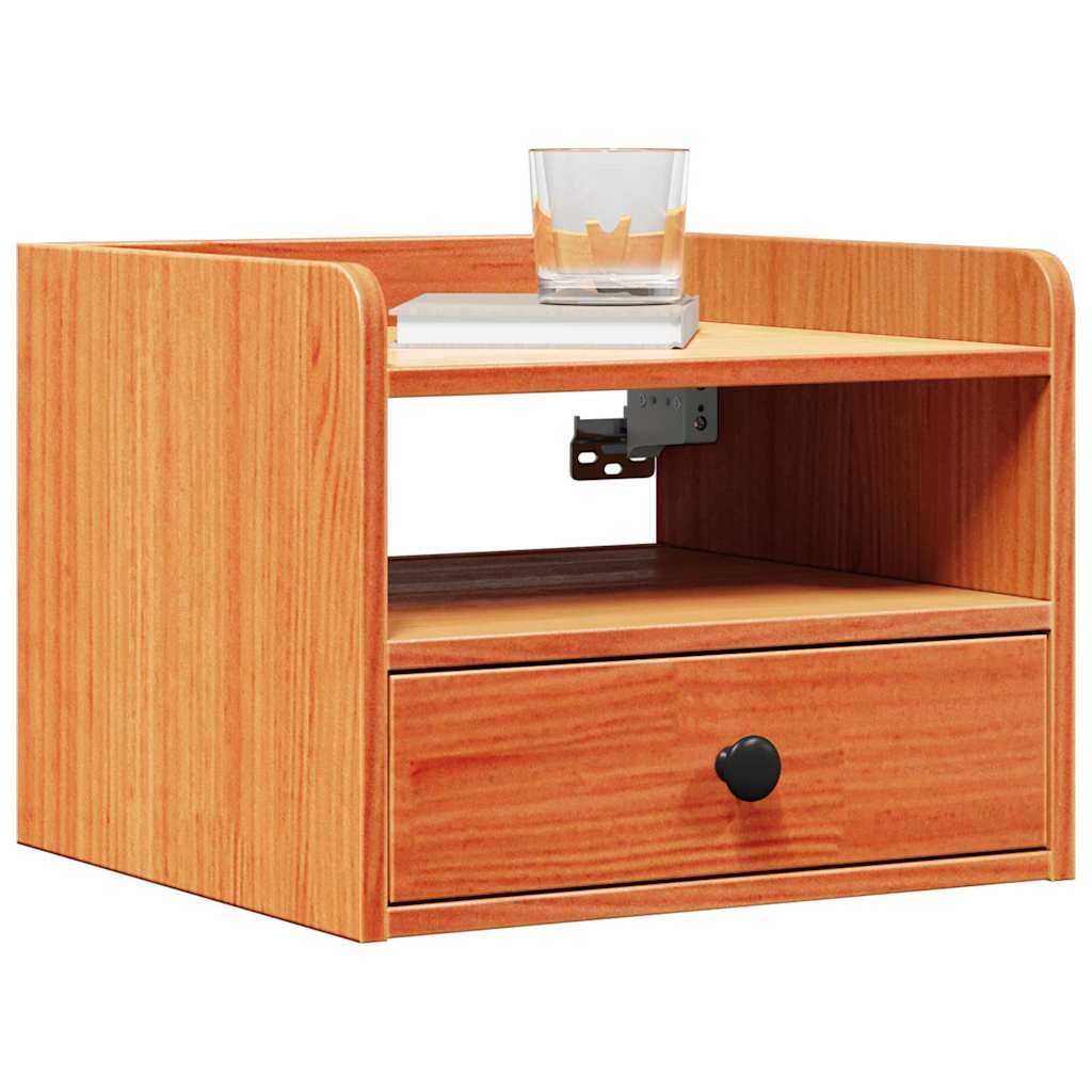 vidaXL Tables de chevet 2 pcs marron ciré 38 x 36 x 29,5 cm bois de pin massif