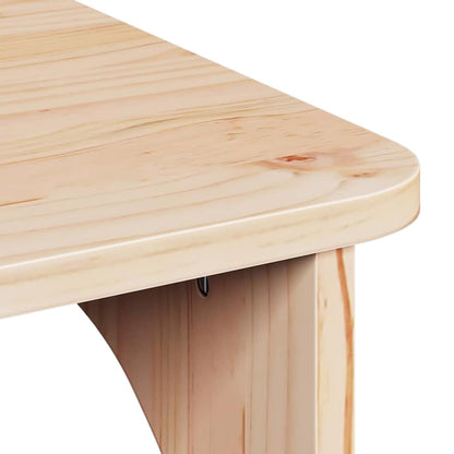 vidaXL Couchtisch Natur 80 x 50 x 31 cm Massivholz Kiefer
