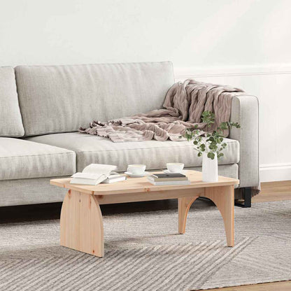 vidaXL Couchtisch Natur 80 x 50 x 31 cm Massivholz Kiefer