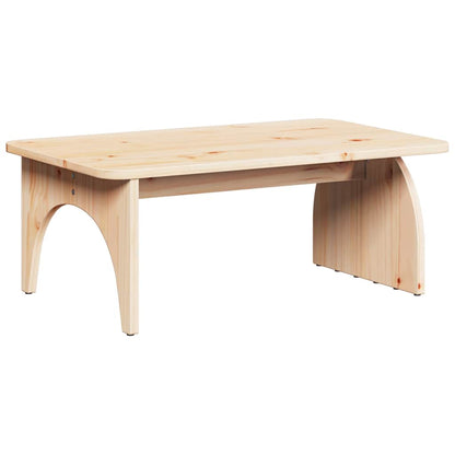 vidaXL Couchtisch Natur 80 x 50 x 31 cm Massivholz Kiefer