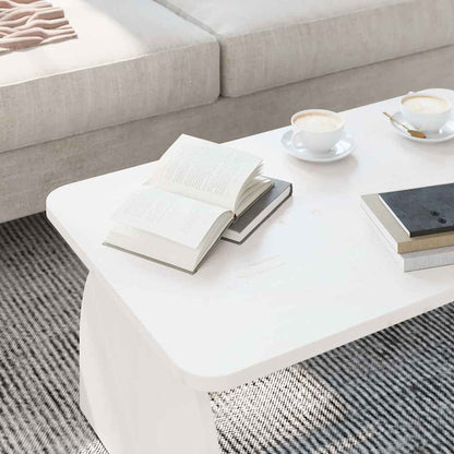 vidaXL Couchtisch Weiß 80 x 50 x 31 cm Massivholz Kiefer